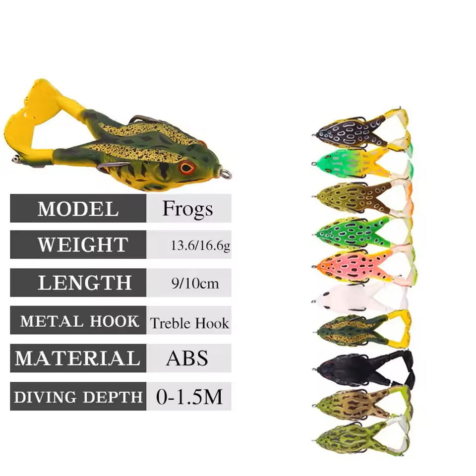 Frog Lure with Double Propeller Legs