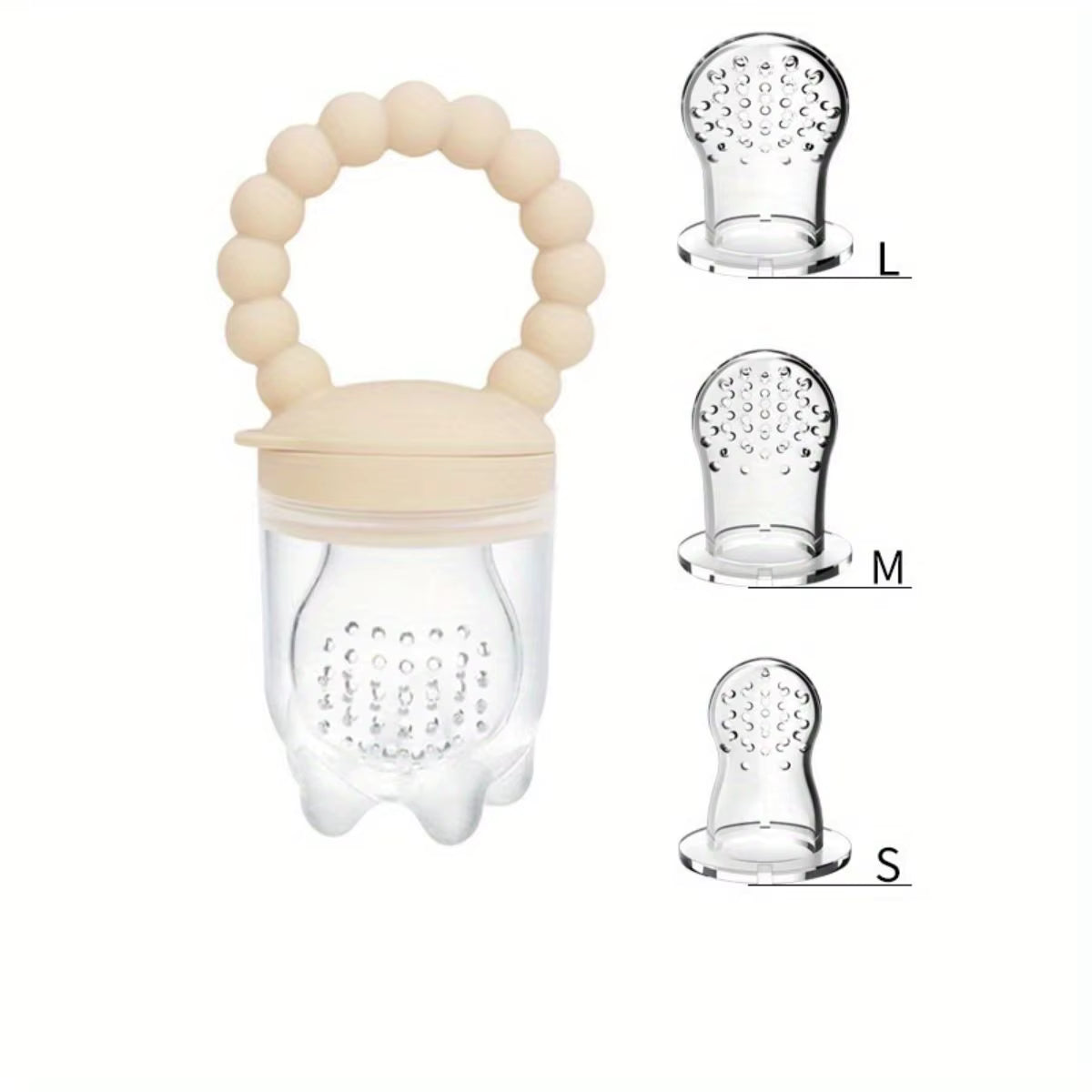 3pcs Children's Silicone Fruit & Vegetable Feeder With Handle