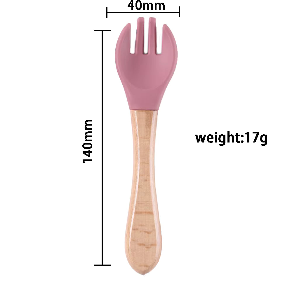 5pcs Children's Silicone Dinner Plate Set