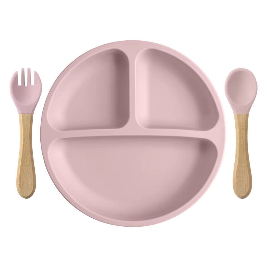 3PCS Baby Silicone Feeding Set