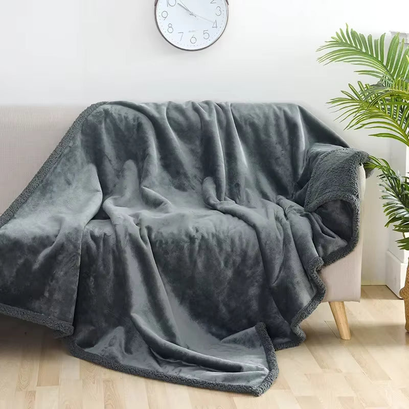 Luxury Shaggy Blanket Winter Warm Cosy
