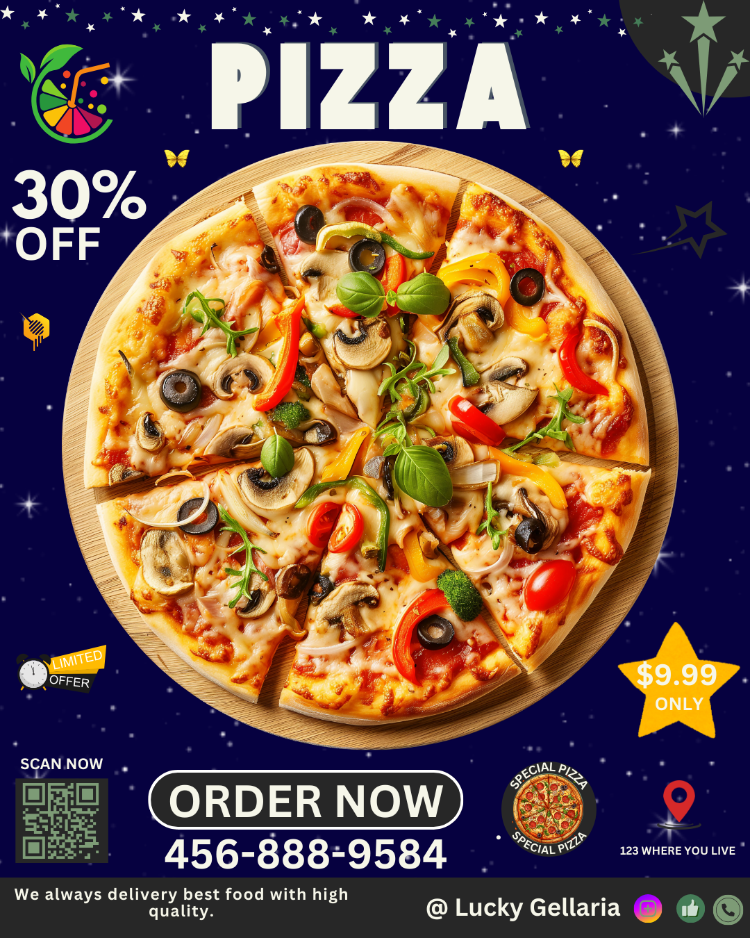 Pizza Poster Designs