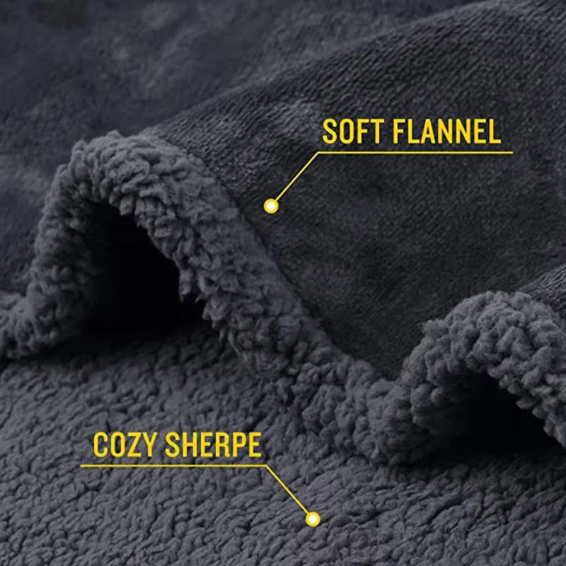 Luxury Shaggy Blanket Winter Warm Cosy