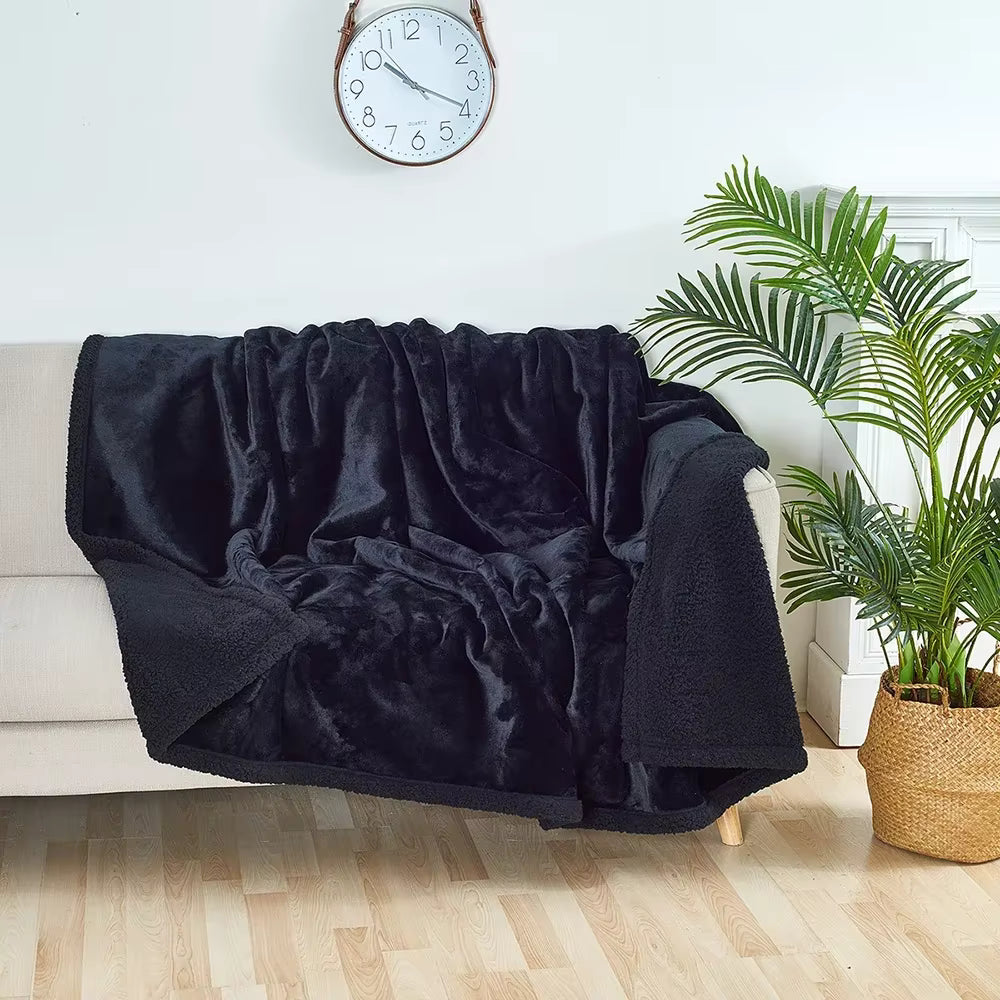 Luxury Shaggy Blanket Winter Warm Cosy