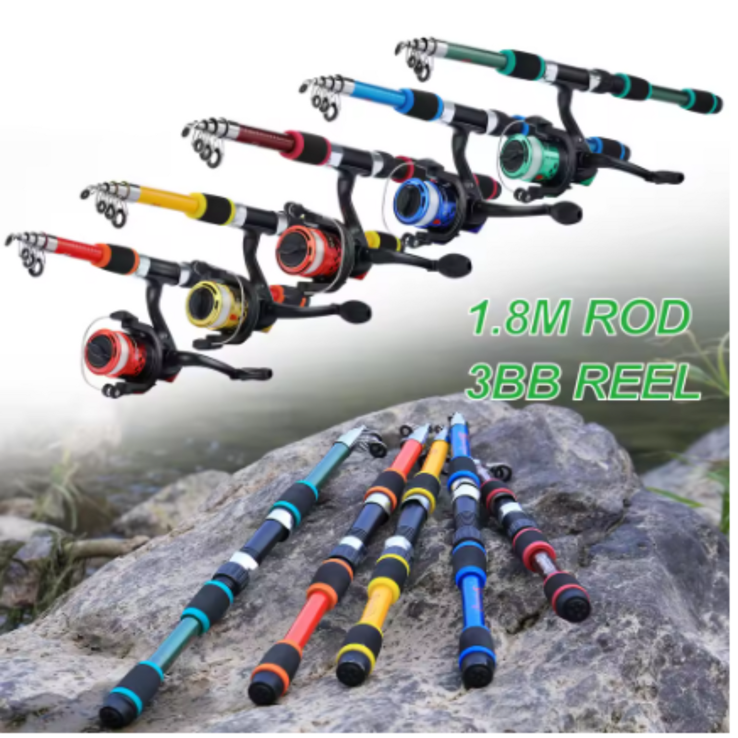Spinning Rod & Reel Combo (1.8M)