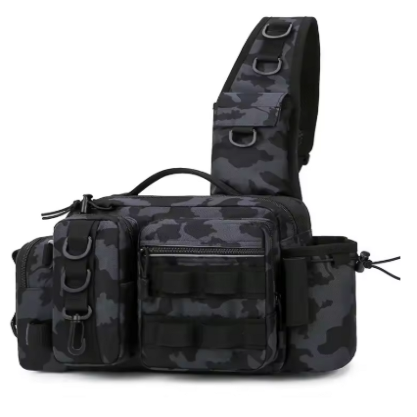 Fishing Tackle Backpack with Rod Holder