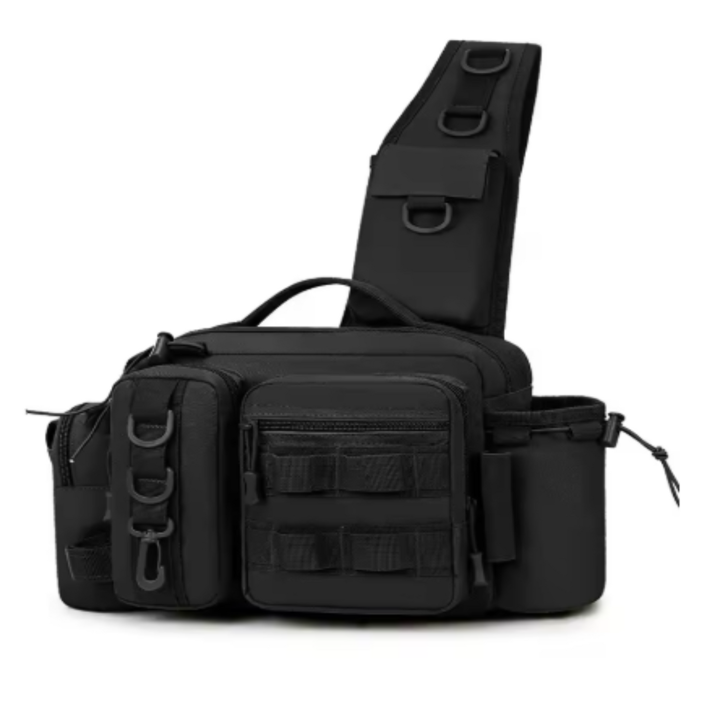 Fishing Tackle Backpack with Rod Holder
