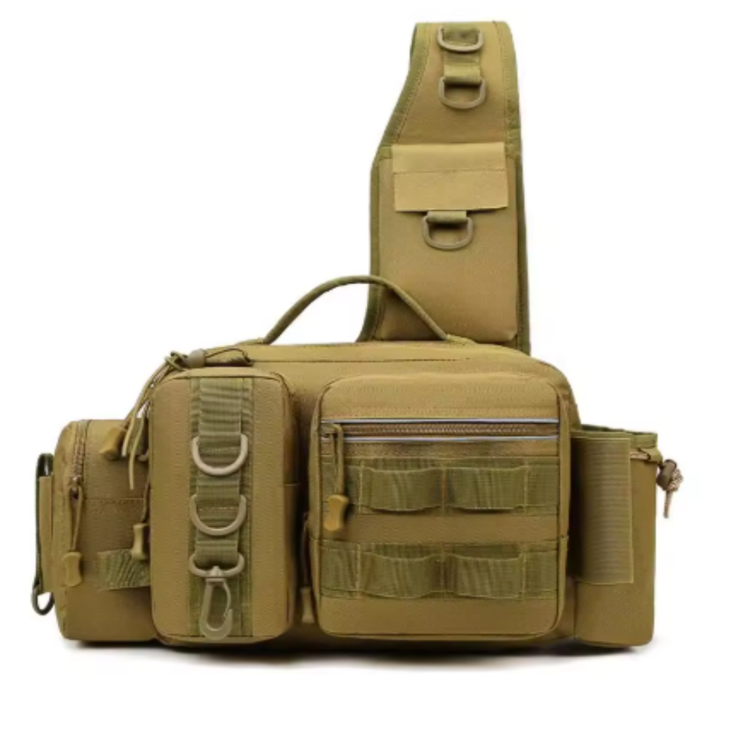 Fishing Tackle Backpack with Rod Holder