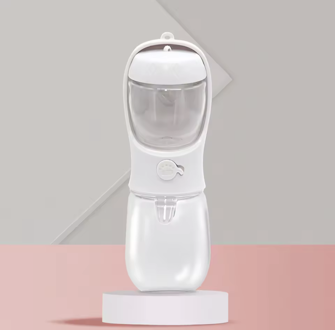 Portable Pet Water Bottle with Food Container