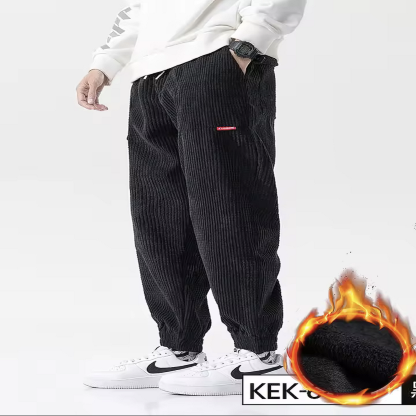 Men’s Baggy Corduroy Jogger Pants