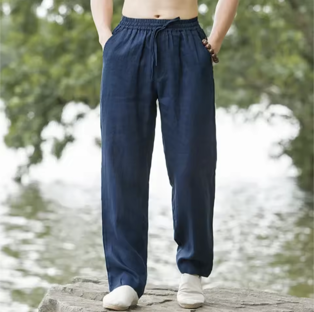 Men’s Cotton Linen Beach Joggers