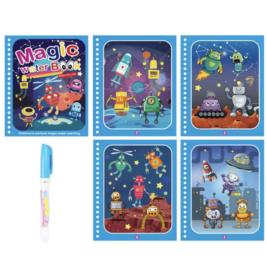 Magic Water Drawing Book with Pen