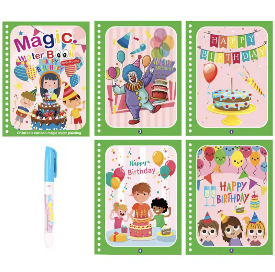 Magic Water Drawing Book with Pen