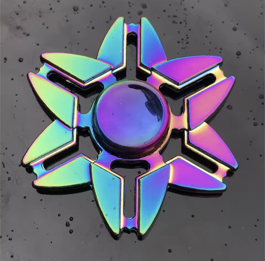 Rainbow Metal Fidget Spinner