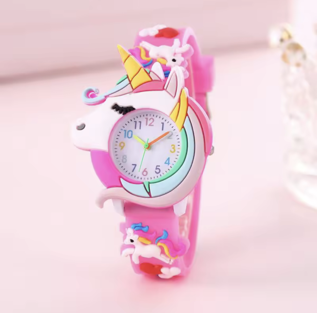 Cute Cartoon Silicone Kids Watch