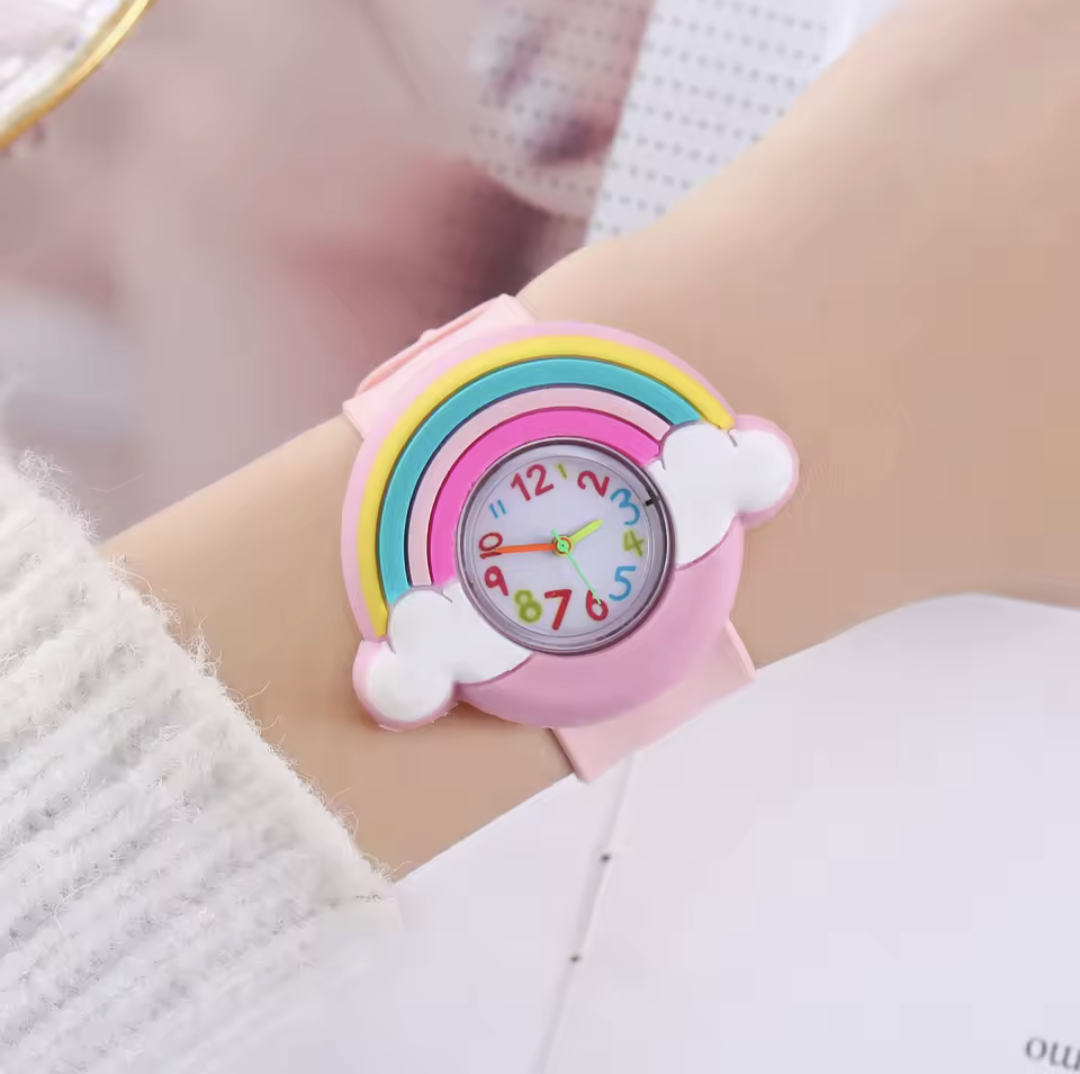 Cute Cartoon Silicone Kids Watch