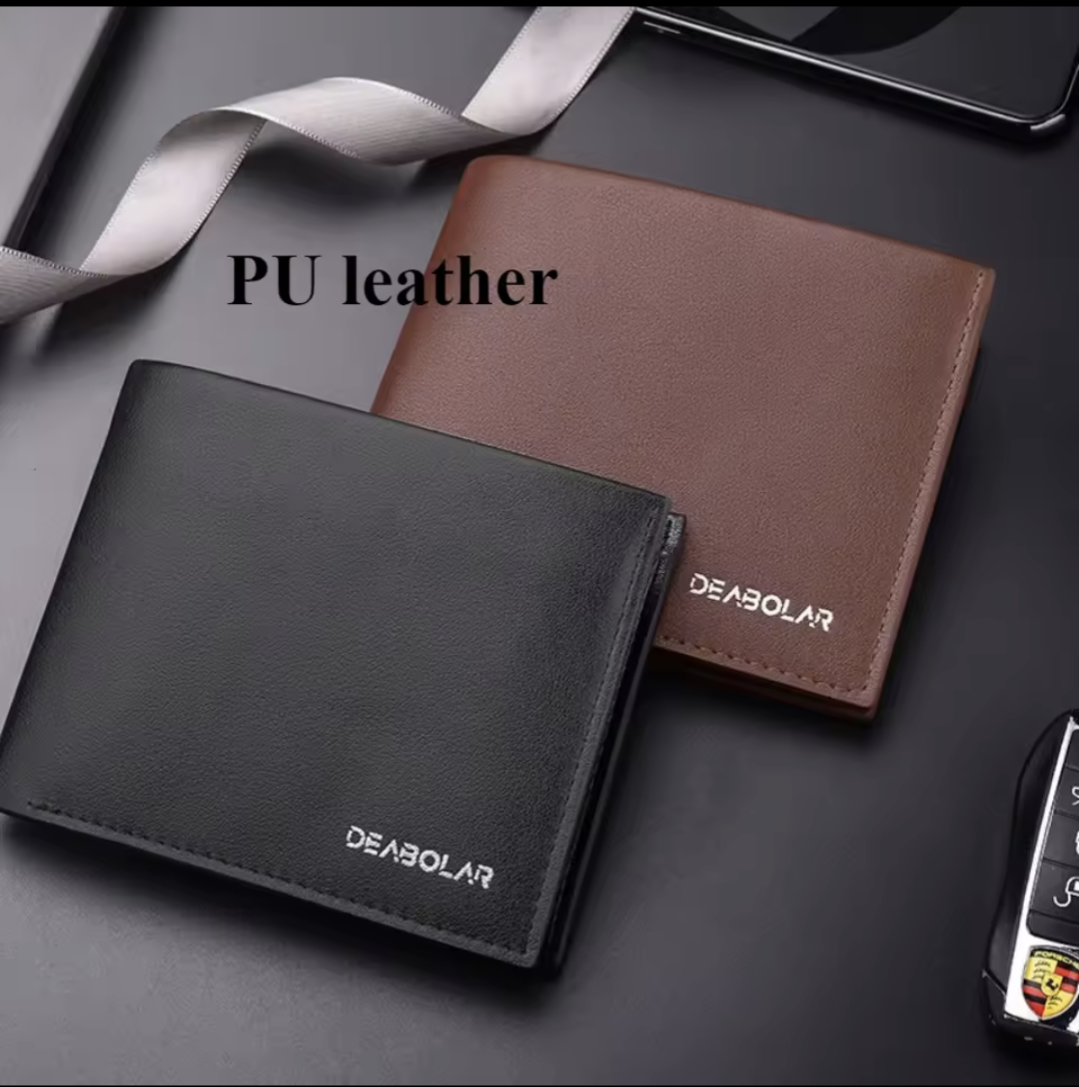 Genuine Leather Men’s Short Wallet