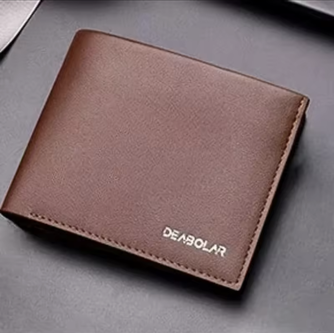 Genuine Leather Men’s Short Wallet