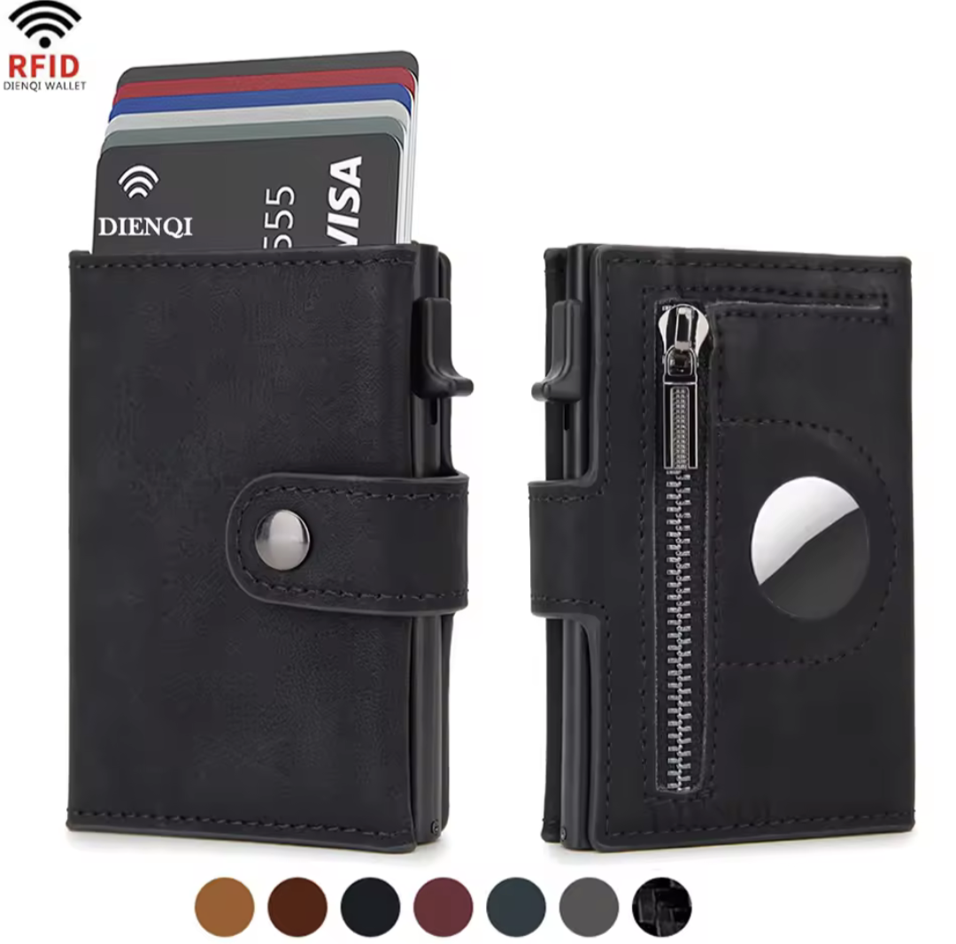 RFID Carbon Fiber Wallet for AirTag
