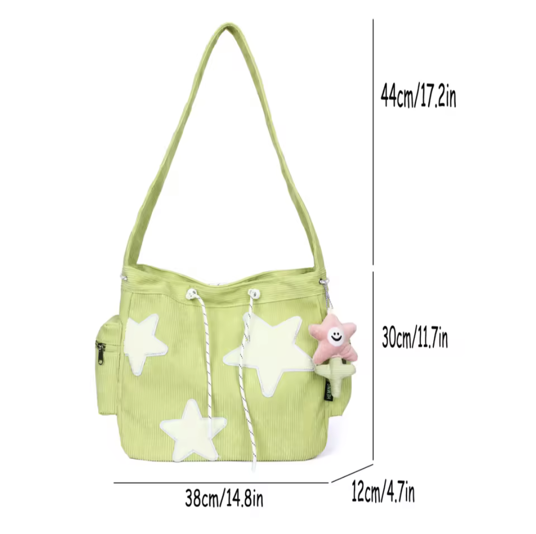 Niche Design Corduroy Tote Bag for Women