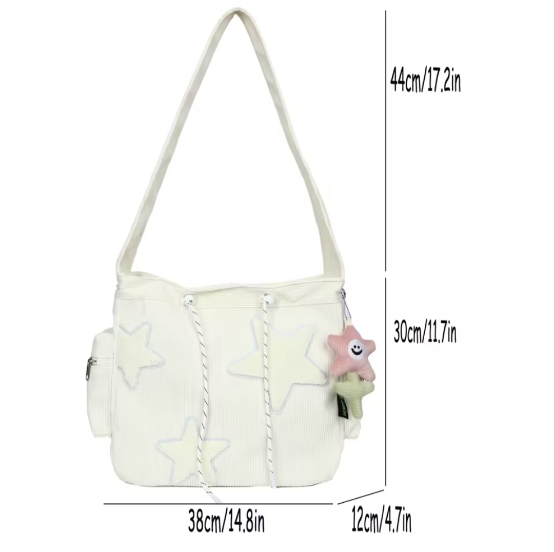 Niche Design Corduroy Tote Bag for Women