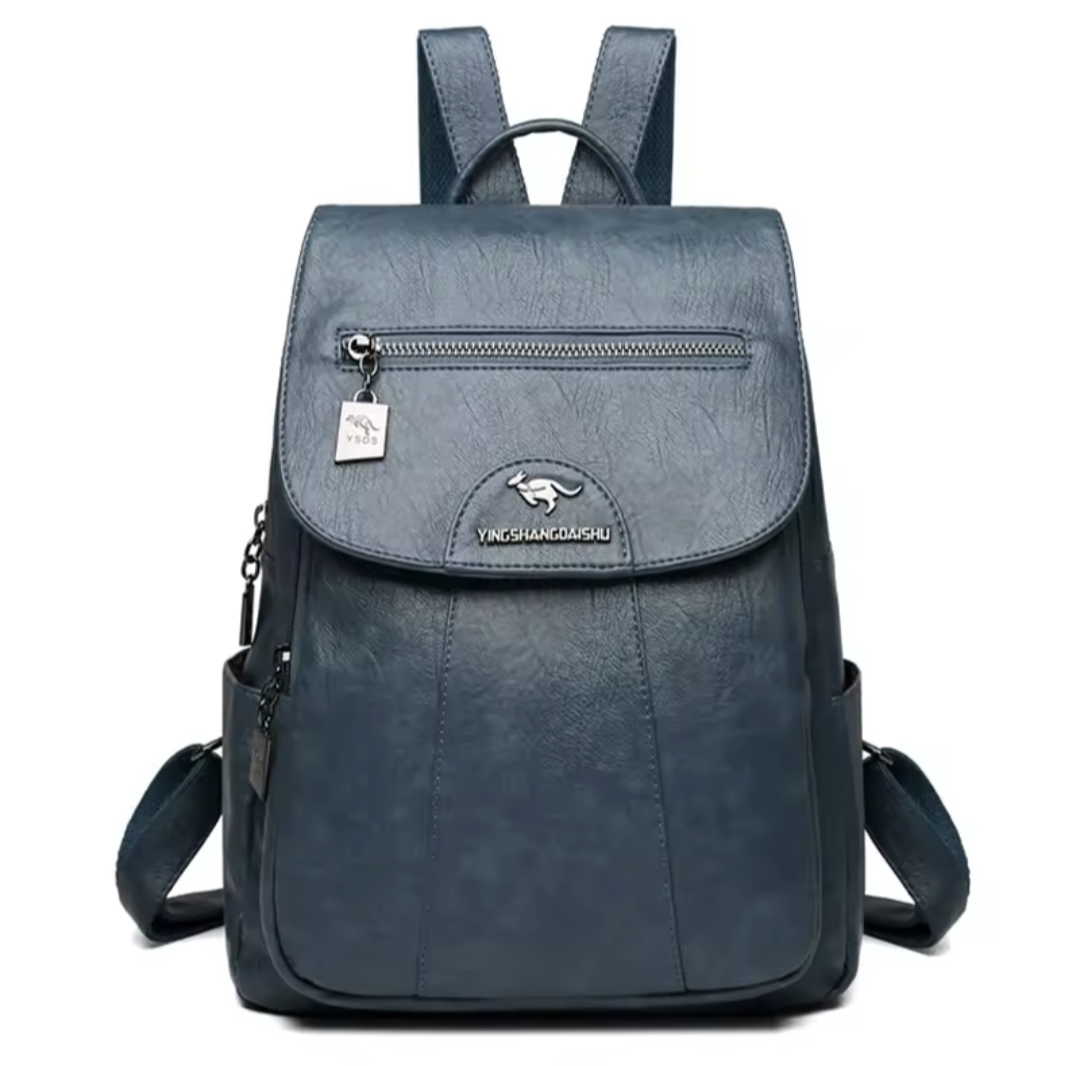 Vintage Soft Leather Backpack for Women