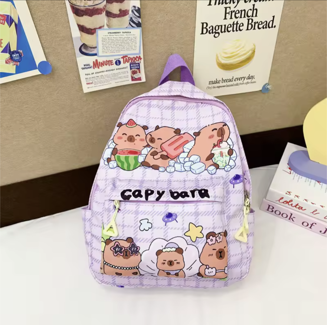 Cute Capybara Cartoon Backpack