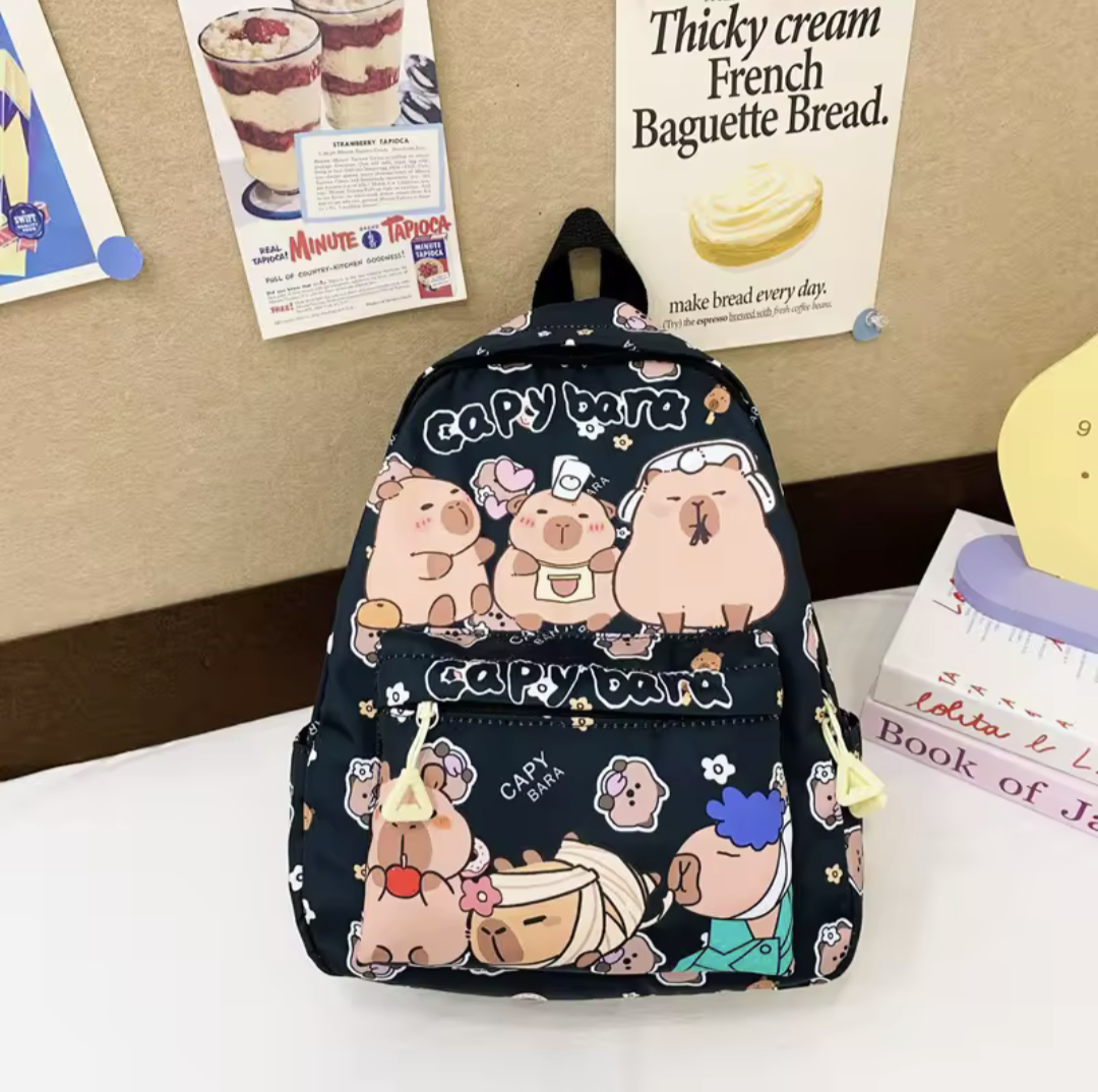 Cute Capybara Cartoon Backpack