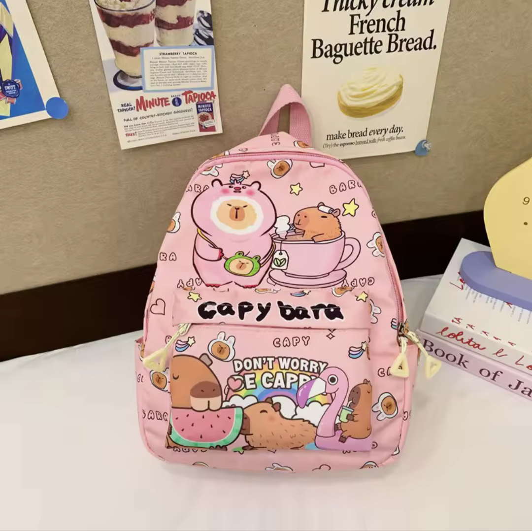 Cute Capybara Cartoon Backpack