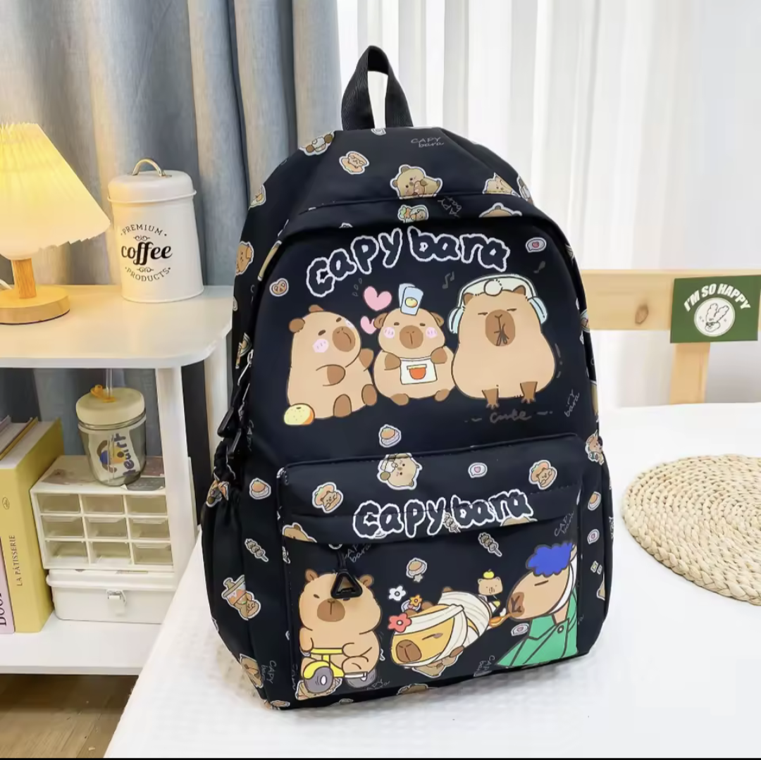 Cute Capybara Cartoon Backpack
