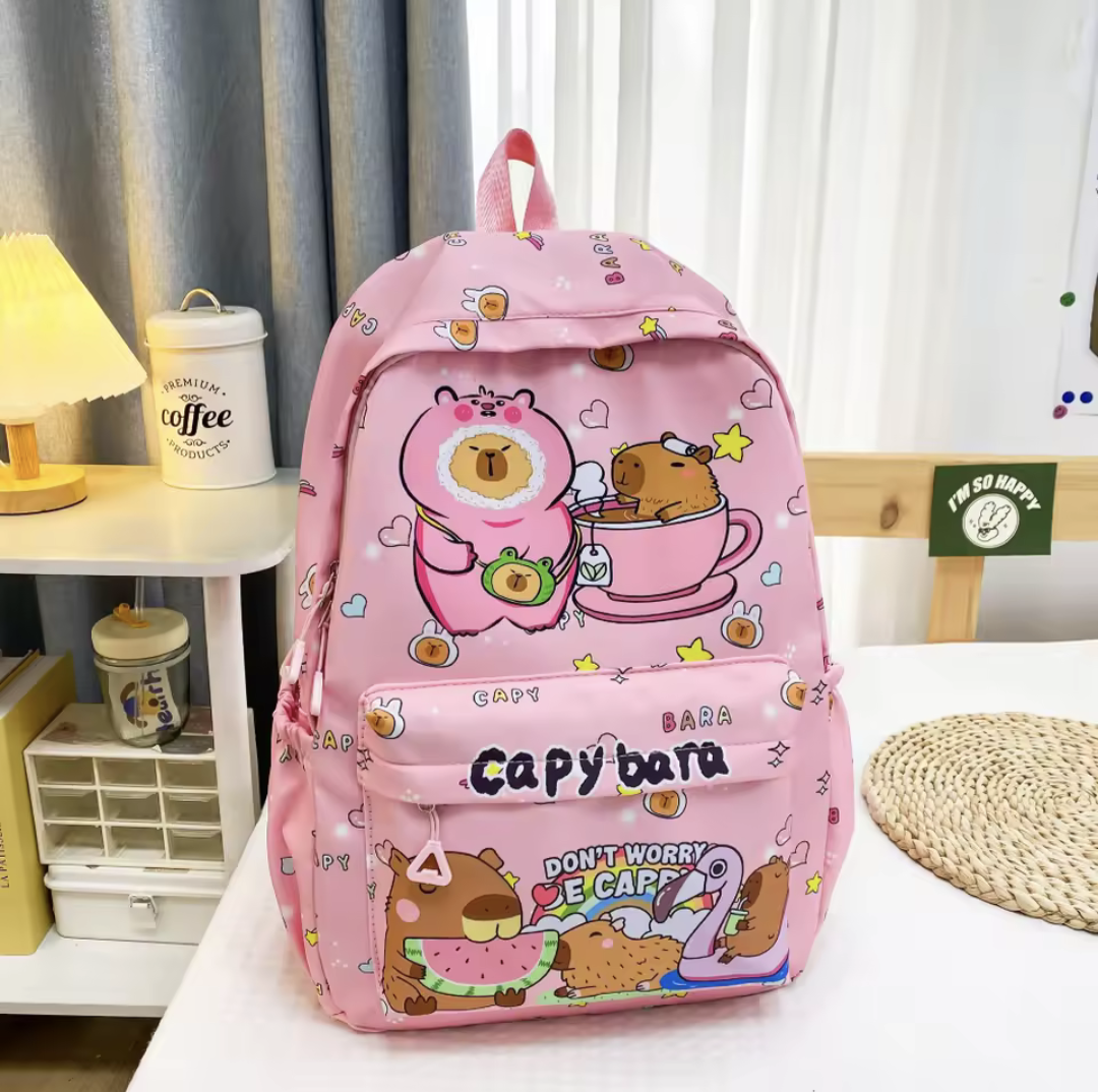 Cute Capybara Cartoon Backpack
