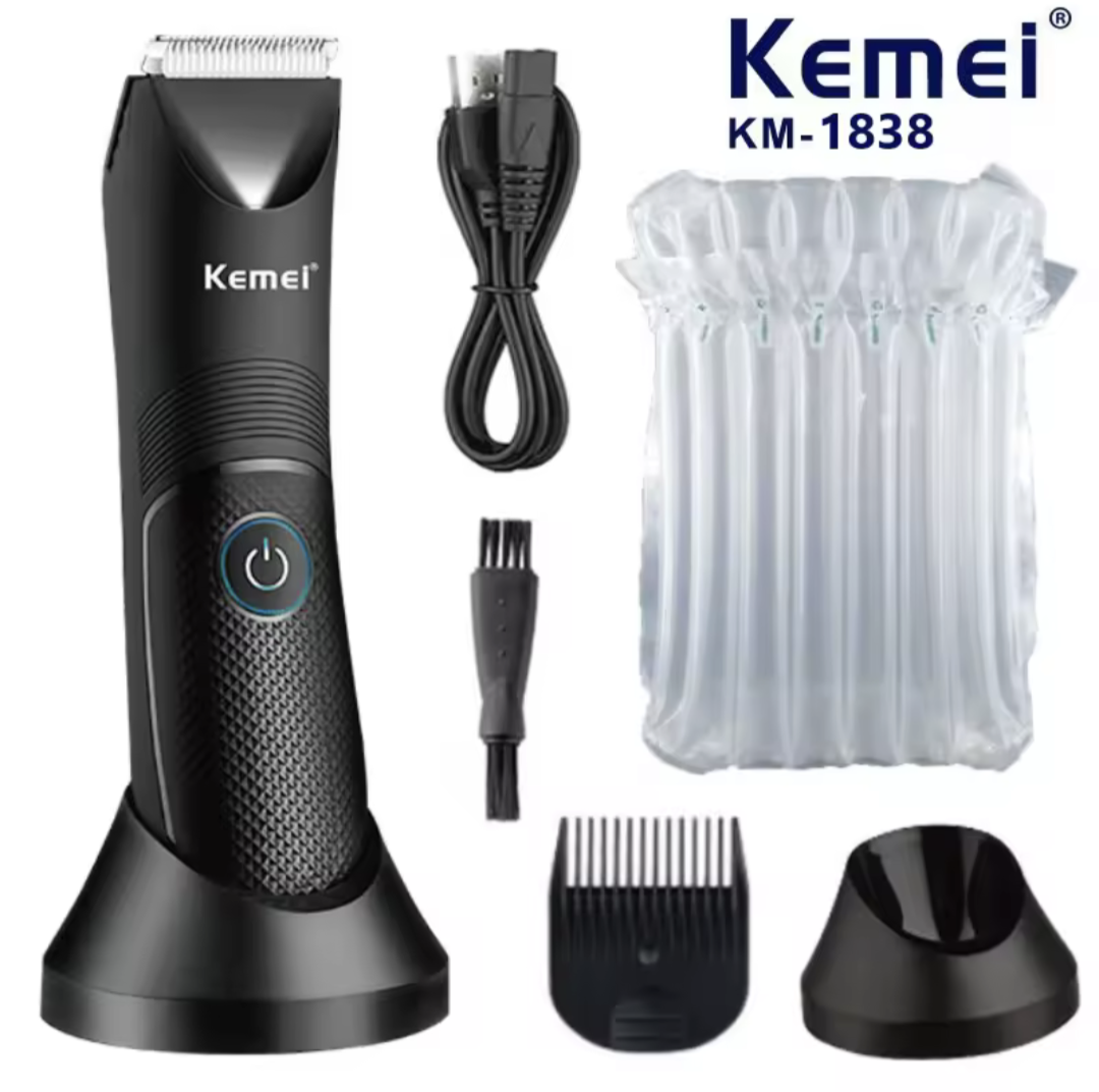 Kemei Waterproof Groin & Body Hair Trimmer