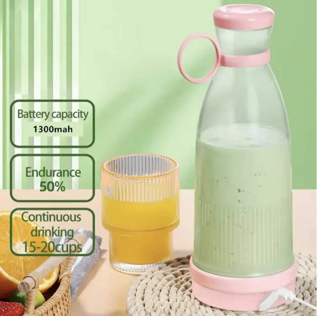 Portable Electric Juicer Cup – 6 Blades USB Blender