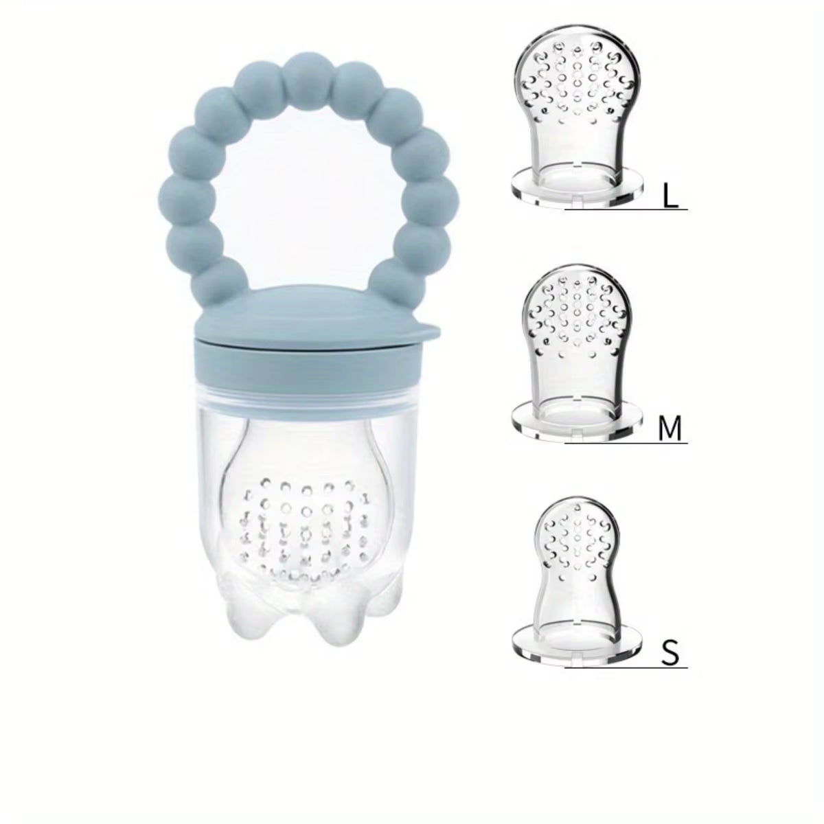 3pcs Children's Silicone Fruit & Vegetable Feeder With Handle