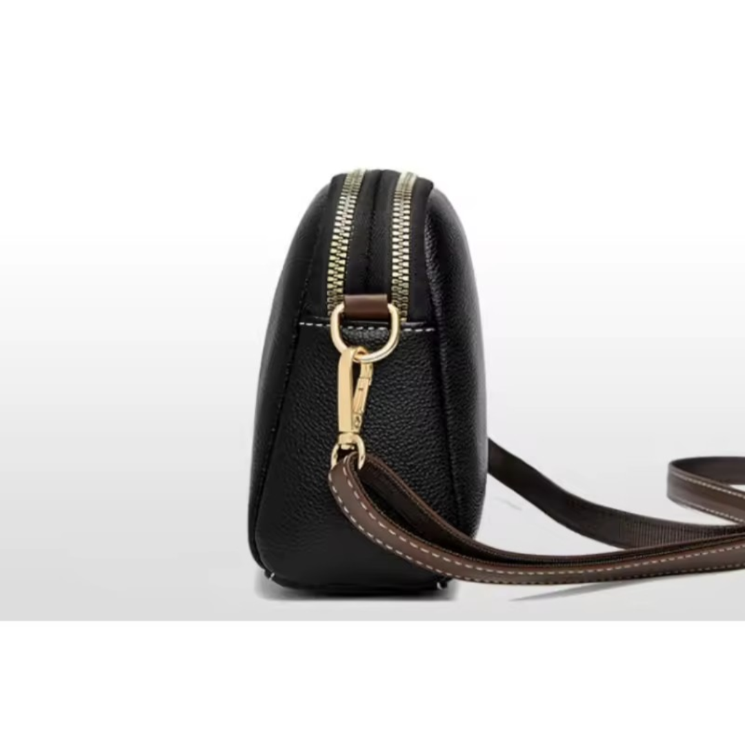 Luxury Cowhide Flap Handbag