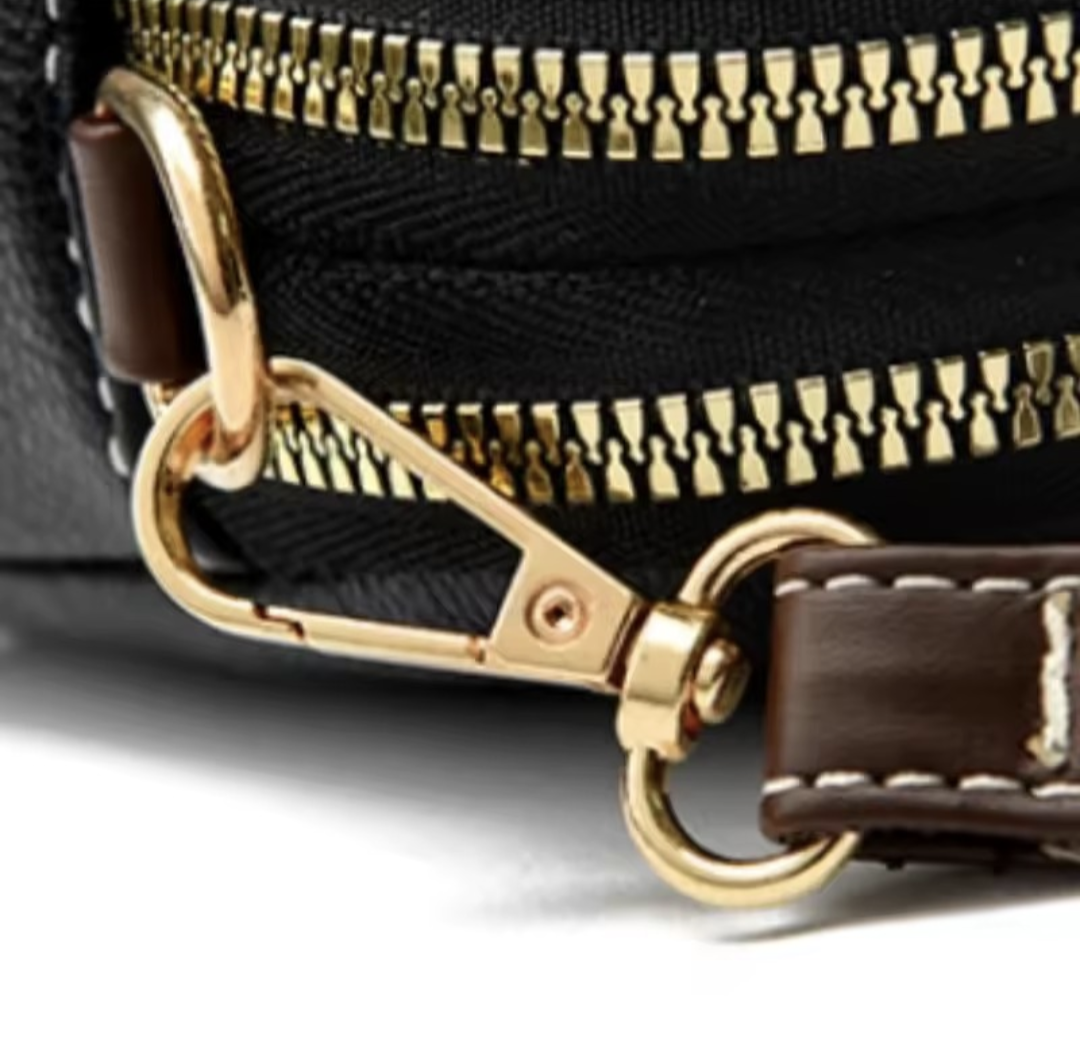 Luxury Cowhide Flap Handbag