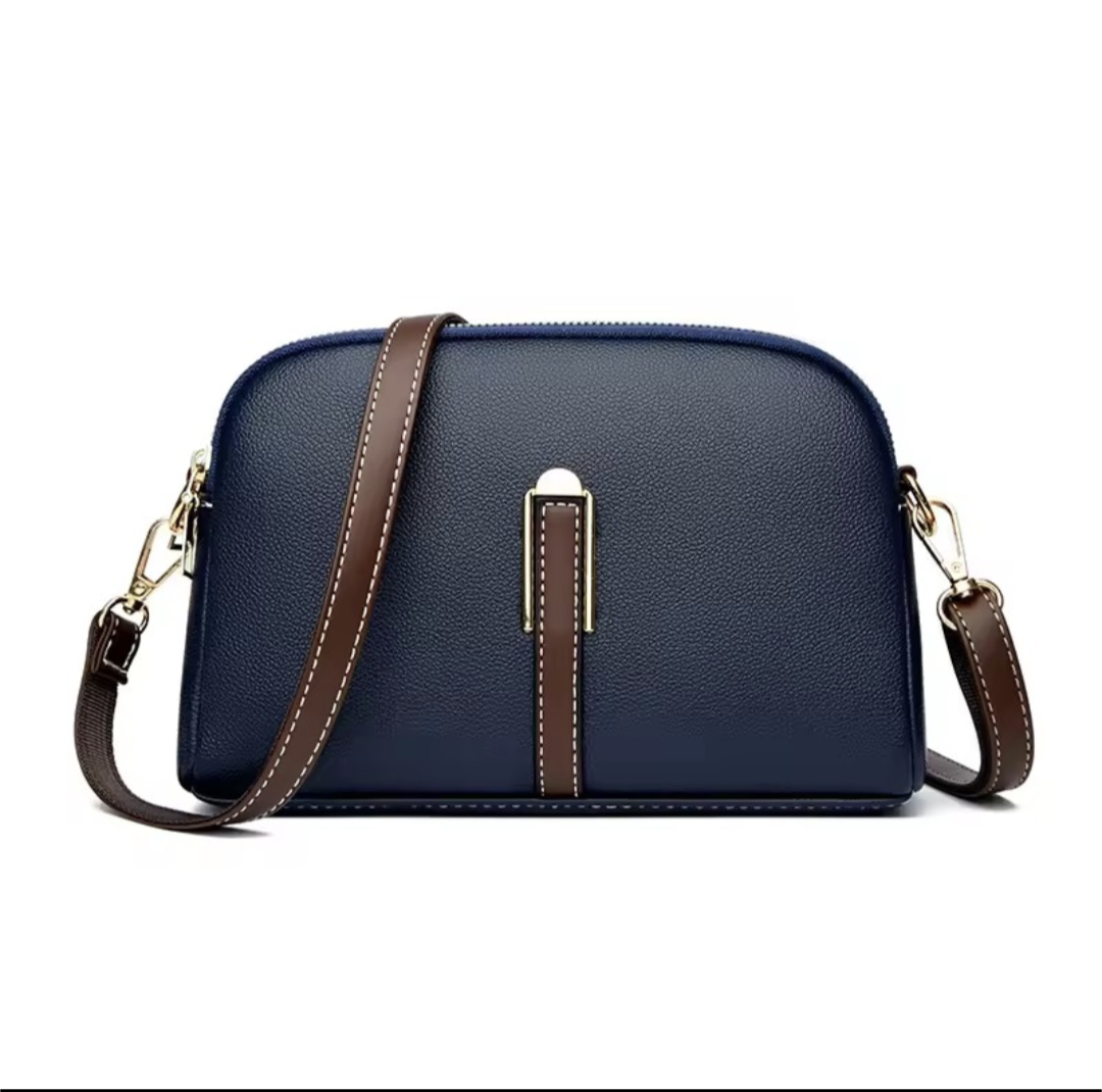 Luxury Cowhide Flap Handbag