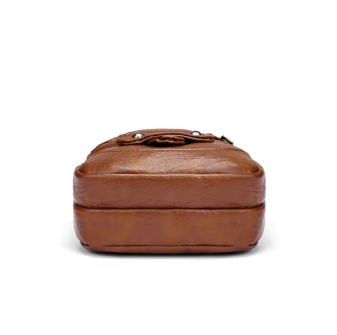 Multi-Functional Leather Shoulder Bag