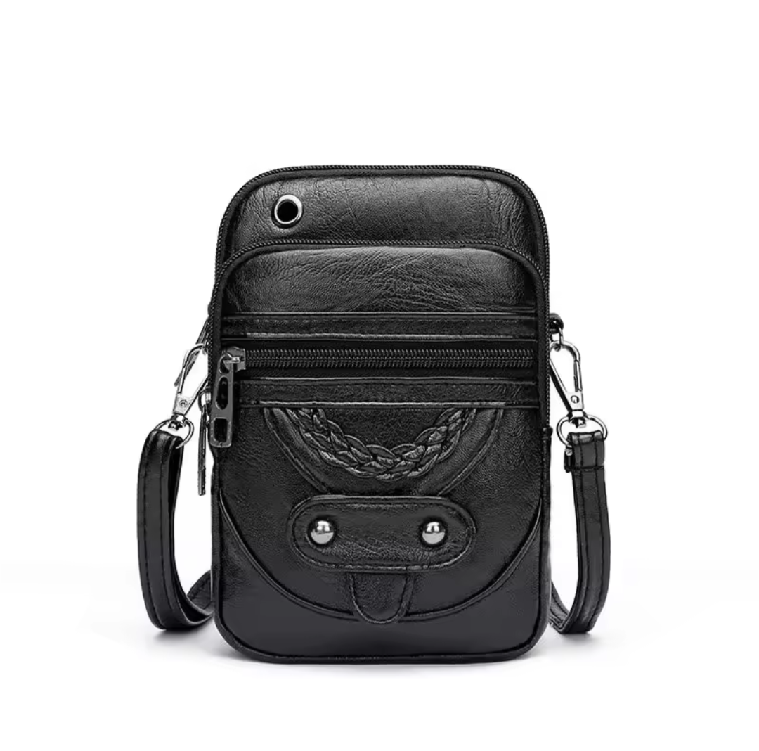 Multi-Functional Leather Shoulder Bag