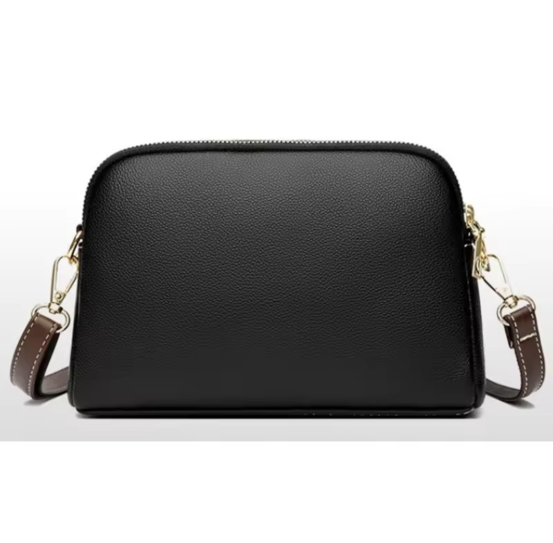 Luxury Cowhide Flap Handbag