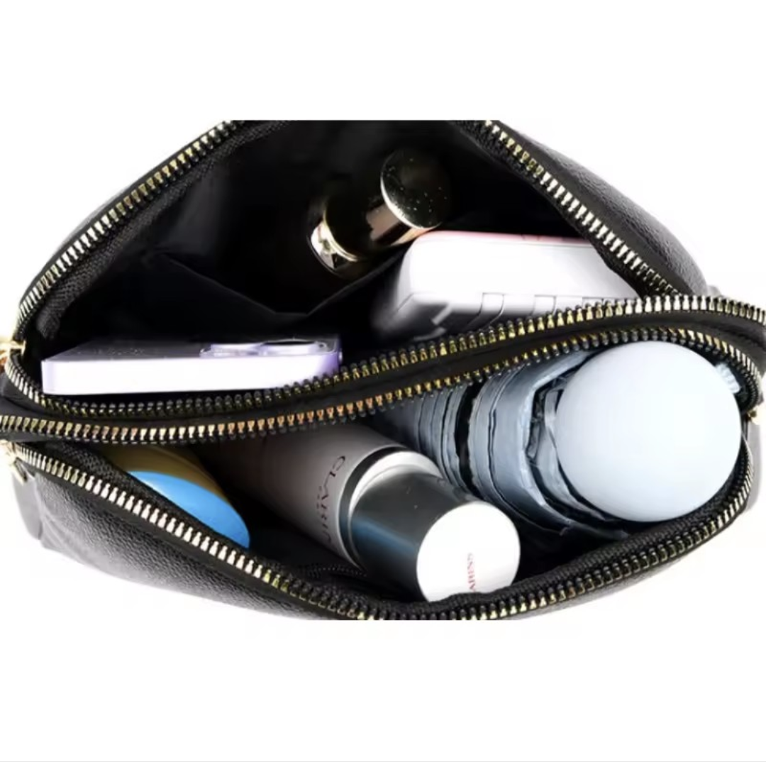 Luxury Cowhide Flap Handbag