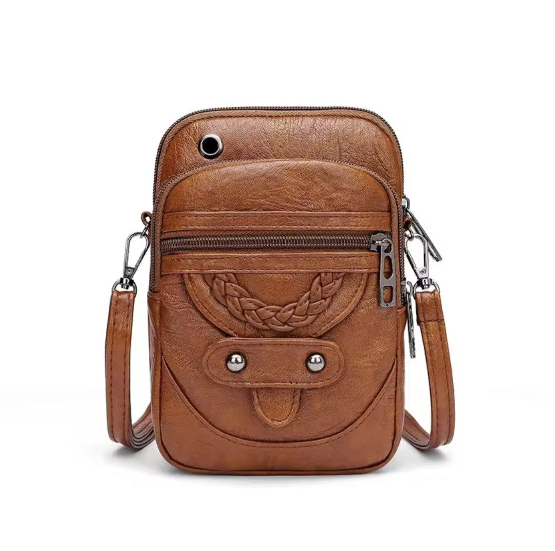 Multi-Functional Leather Shoulder Bag