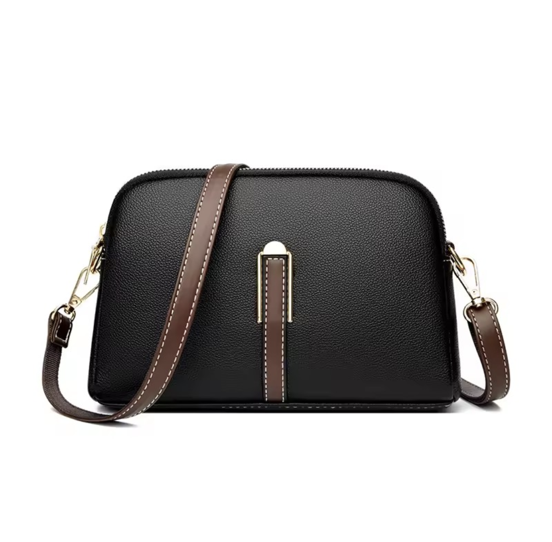 Luxury Cowhide Flap Handbag