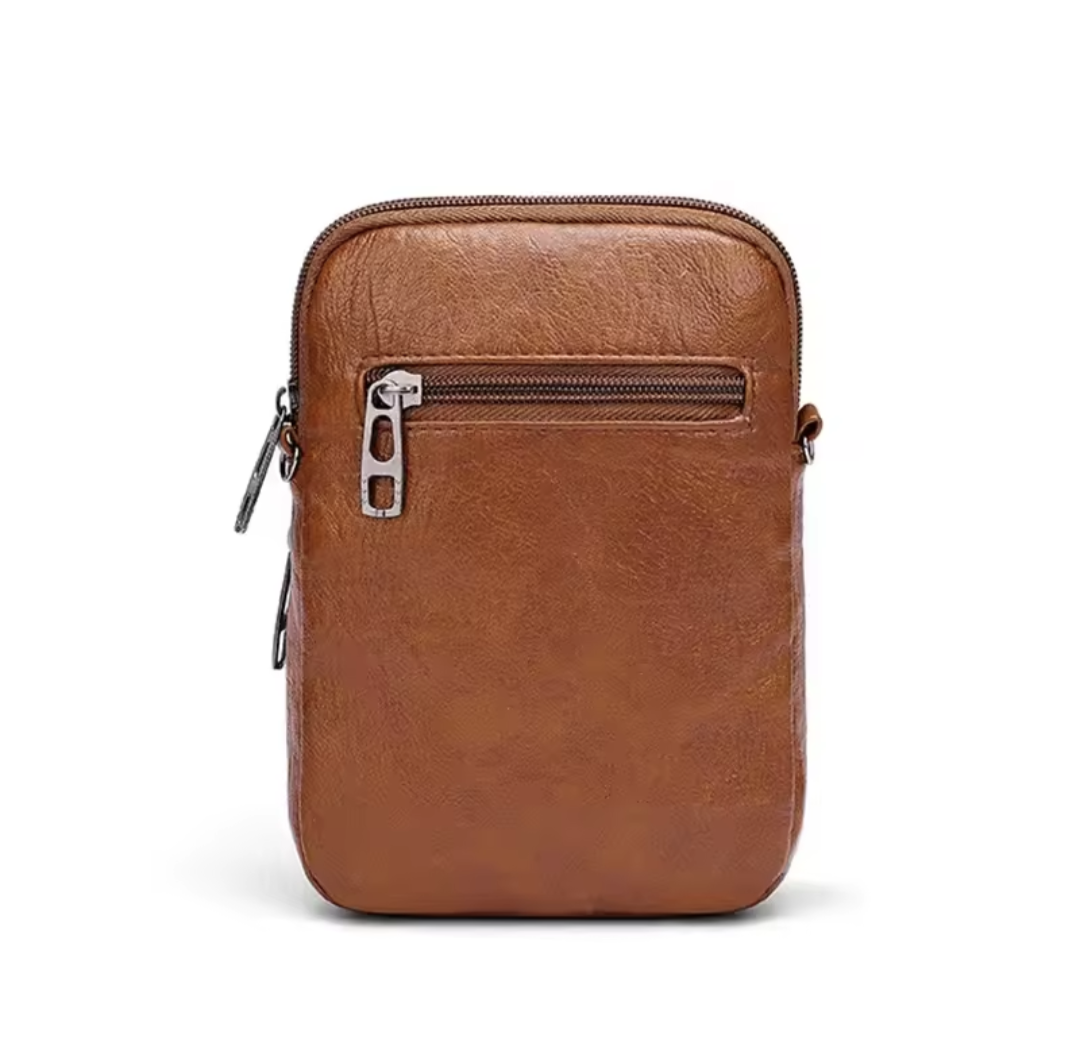 Multi-Functional Leather Shoulder Bag