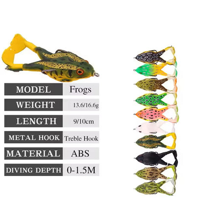 Frog Lure with Double Propeller Legs