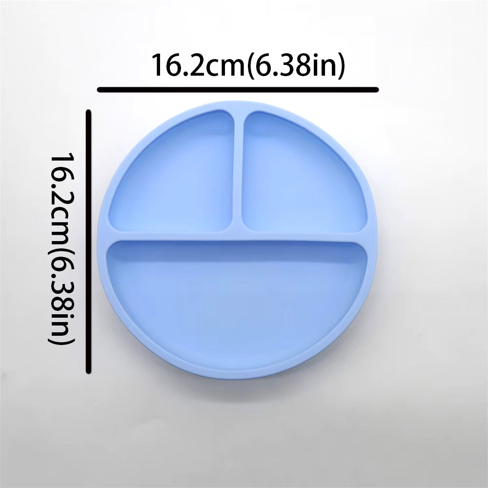 5pcs Children's Silicone Dinner Plate Set