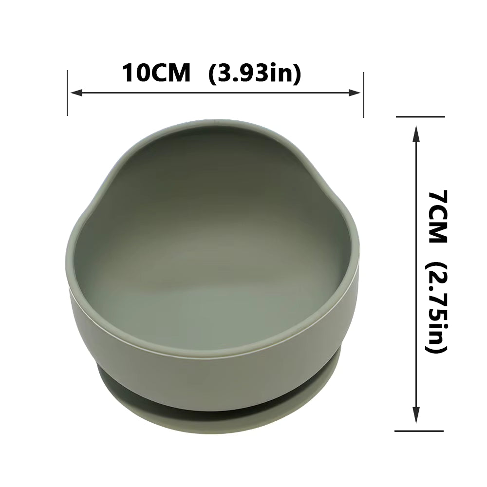 5pcs Children's Silicone Dinner Plate Set