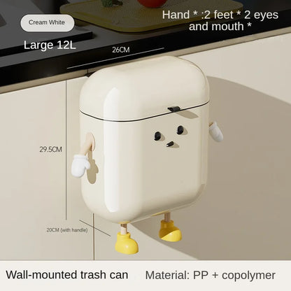 Wall-mounted Trash Can