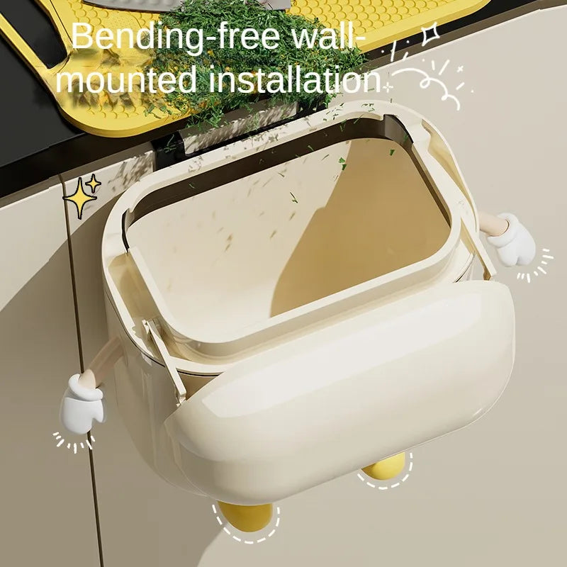 Wall-mounted Trash Can