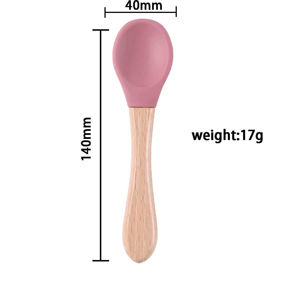 5pcs Children's Silicone Dinner Plate Set